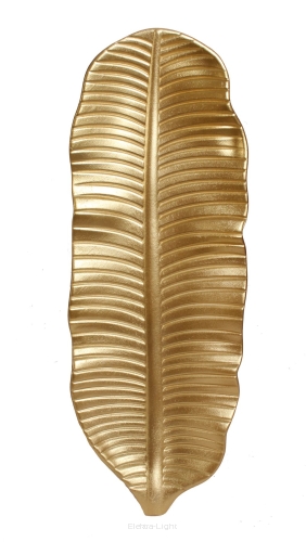 Liść złoty podstawka plastikowa CAD-20-00261-20 47x16,5cm