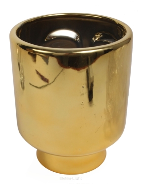 Osłonka ceramiczna złota błyszcząca TG63964 śr12,5/h15cm