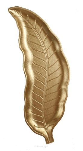 Liść złoty podstawka plastikowa CAD-20-00267-20 50x16cm