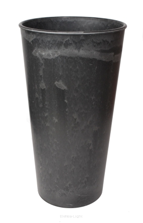 Pojemnik na kwiaty przecierany czarny 40cm P0362-22N